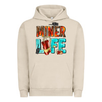 Pigment French Oak miner life Urban Hoodie - AdoDesignShop