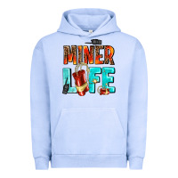 Pigment Grape Ice miner life Urban Hoodie - AdoDesignShop