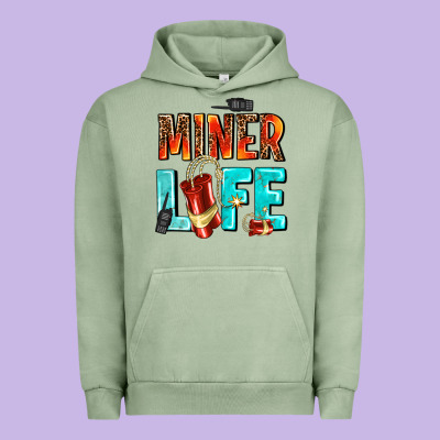 Miner Life Urban Hoodie Designed By Adodesignshop