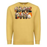 Antique Gold game day baseball leopard Premium Sweatshirt - Zillion Design Studio