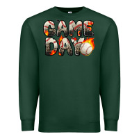 Sports Green game day baseball leopard Premium Sweatshirt - Zillion Design Studio