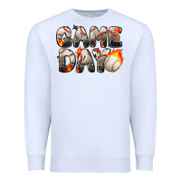 White game day baseball leopard Premium Sweatshirt - Zillion Design Studio