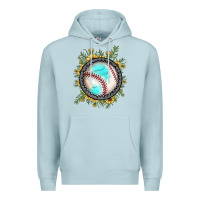 Blue Mist baseball gemstone sunflower Premium Hoodie - JahusDesignShop