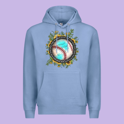 Baseball Gemstone Sunflower Premium Hoodie Designed By Jahusdesignshop