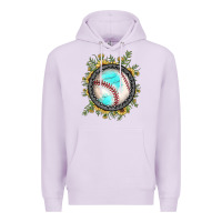Lilac baseball gemstone sunflower Premium Hoodie - JahusDesignShop