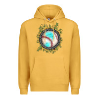 Mustard baseball gemstone sunflower Premium Hoodie - JahusDesignShop
