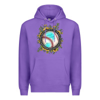 Purple baseball gemstone sunflower Premium Hoodie - JahusDesignShop