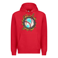 Red baseball gemstone sunflower Premium Hoodie - JahusDesignShop
