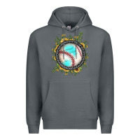 Rock baseball gemstone sunflower Premium Hoodie - JahusDesignShop