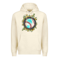 Sandshell baseball gemstone sunflower Premium Hoodie - JahusDesignShop