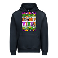 Navy Halloween Spooky Vibes Urban Hoodie - Artiststas