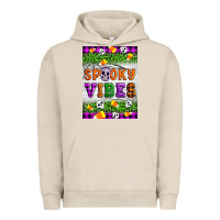 Pigment French Oak Halloween Spooky Vibes Urban Hoodie - Artiststas