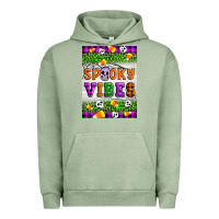 Pigment Oil Green Halloween Spooky Vibes Urban Hoodie - Artiststas