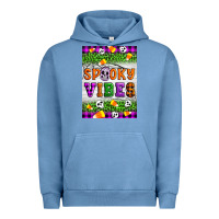 Pigment Pebble Blue Halloween Spooky Vibes Urban Hoodie - Artiststas