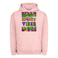 Pigment Salmon Halloween Spooky Vibes Urban Hoodie - Artiststas