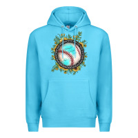 Ocean Blue baseball gemstone sunflower Premium Hoodie - JahusDesignShop