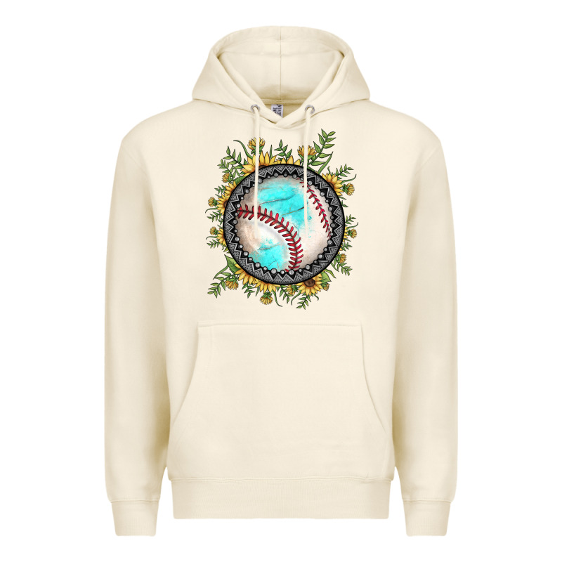 Baseball Gemstone Sunflower Premium Hoodie by JahusDesignShop | Teevron