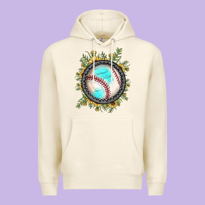 Baseball Gemstone Sunflower Premium Hoodie Designed By Jahusdesignshop