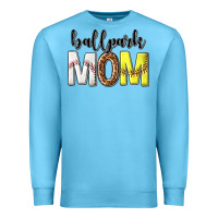 Ocean Blue ballpark mom Premium Sweatshirt - texasbilliewilder