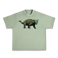 Oil Green ankylosaurus Urban Heavy Tee - Artiststas