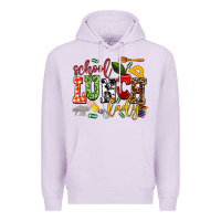 Lilac school lunch lady Premium Hoodie - AdoDesignShop