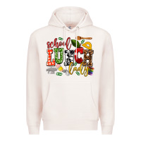 Pale Pink school lunch lady Premium Hoodie - AdoDesignShop