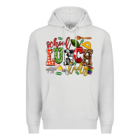 Dove Grey school lunch lady Premium Hoodie - AdoDesignShop