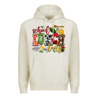 Oatmeal Heather school lunch lady Premium Hoodie - AdoDesignShop