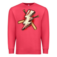 Cardinal baseball lightning bolt Premium Sweatshirt - Zillion Design Studio