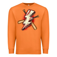 Carrot baseball lightning bolt Premium Sweatshirt - Zillion Design Studio