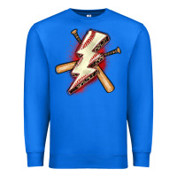 True Royal baseball lightning bolt Premium Sweatshirt - Zillion Design Studio