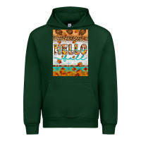 Forest Green Hello fall Urban Hoodie - Artiststas