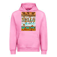 Fuchsia Pink Hello fall Urban Hoodie - Artiststas