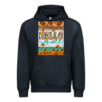 Navy Hello fall Urban Hoodie - Artiststas