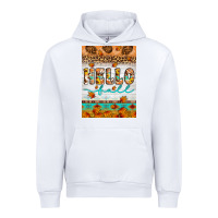 White Hello fall Urban Hoodie - Artiststas