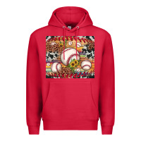 Cardinal baseball leopard cowhide sunflower Premium Hoodie - JahusDesignShop