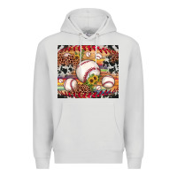 Dove Grey baseball leopard cowhide sunflower Premium Hoodie - JahusDesignShop