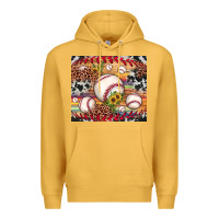 Mustard baseball leopard cowhide sunflower Premium Hoodie - JahusDesignShop