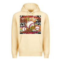 Pina Colada baseball leopard cowhide sunflower Premium Hoodie - JahusDesignShop