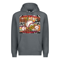 Rock baseball leopard cowhide sunflower Premium Hoodie - JahusDesignShop