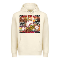 Sandshell baseball leopard cowhide sunflower Premium Hoodie - JahusDesignShop