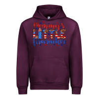 Mauve Wine mommy’s little firecracker Urban Hoodie - JahusDesignShop
