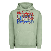 Pigment Oil Green mommy’s little firecracker Urban Hoodie - JahusDesignShop