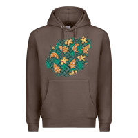 Coffee christmas gingerbread cookies patch Premium Hoodie - BundleAndBundleShop