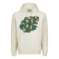 Oatmeal Heather christmas gingerbread cookies patch Premium Hoodie - BundleAndBundleShop