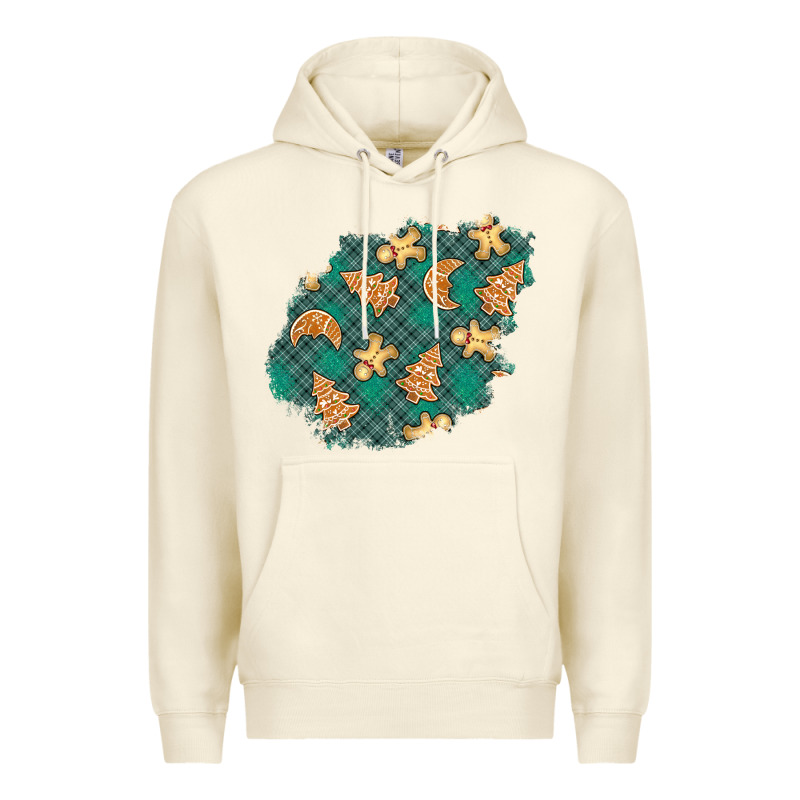 Christmas Gingerbread Cookies Patch Premium Hoodie by BundleAndBundleShop | Teevron