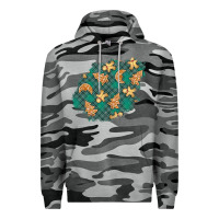 Slate Camo christmas gingerbread cookies patch Premium Hoodie - BundleAndBundleShop