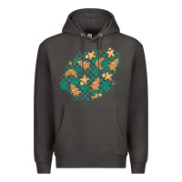 Smoke christmas gingerbread cookies patch Premium Hoodie - BundleAndBundleShop