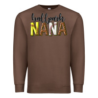 Chestnut ballpark nana with leopard Premium Sweatshirt - texasbilliewilder