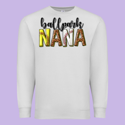 Premium Sweatshirt ballpark nana with leopard